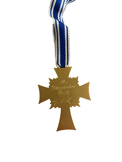 Moederkruis goud met doosje